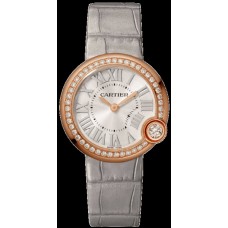 Replica Cartier Ballon Blanc Silver Dial Diamond Women‘s Watch WJBL0008