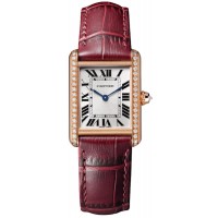 Replica Cartier Tank Louis Silver Dial Diamond Women‘s Watch WJTA0037