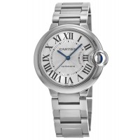 Replica Cartier Ballon Bleu 36mm Automatic Silver Dial Steel Women‘s Watch WSBB0048