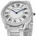 Replica Cartier Ronde Must De Cartier 36mm Custom Diamond Bezel Steel Women‘s Watch WSRN0034-CD