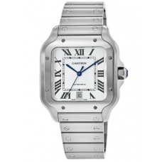 Replica Cartier Santos De Cartier Silver Dial Men‘s Watch WSSA0018