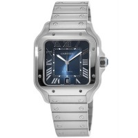 Replica Cartier Santos De Cartier Large Blue Dial Men‘s Watch WSSA0030