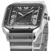 Replica Cartier Santos De Cartier Large Grey Dial Steel Men‘s Watch WSSA0037