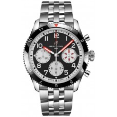 Replica Breitling Classic Avi Chronograph 42 Mosquito Black Dial Steel Men‘s Watch Y233801A1B1A1