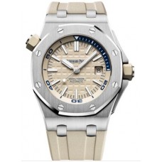 Audemars Piguet Royal Oak Offshore Diver Stainless Steel Beige 15710ST.OO.A085CA.01