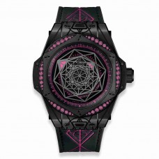 Hublot Big Bang One Click Sang Bleu All Black Pink 39mm 465.CS.1119.VR.1233.MXM18 Hublot Big Bang One Click Sang Bleu All Black Pink 39mm 465.CS.1119.VR.1233.MXM18