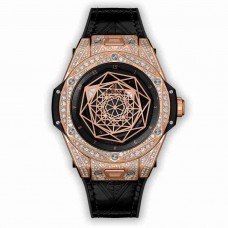 Hublot Big Bang One Click Sang Bleu King Gold Pav&eacute 39mm 465.OS.1118.VR.1704.MXM18