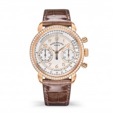 Patek Philippe Chronograph Rose Gold / Silver 7150/250R-001