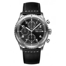 Breitling Navitimer 8 Chronograph Black Dial Leather Strap A13314101B1X1
