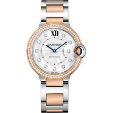 Cartier Ballon Bleu 36mm Steel And Pink Gold W3BB0004 Cartier Ballon Bleu 36mm Steel And Pink Gold W3BB0004