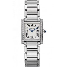 Cartier Tank Francaise Silver Dial Ladies W4TA0008