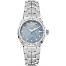 Tag Heuer Link Blue Mother of Pearl Diamond Dial Ladies WBC1319.BA0600