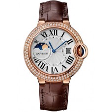 Cartier Ballon Bleu Moonphase 37mm Pink Gold WJBB0027