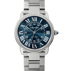 Cartier Ronde Solo Blue Dial Automatic Men's WSRN0023