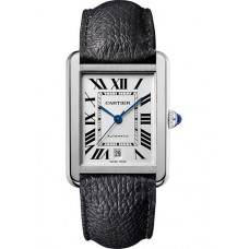 Cartier Tank Solo XL Automatic Silver Dial Men's WSTA0029
