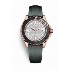 Rolex Yacht-Master 40 Everose gold Diamond-paved Dial m116655-0005