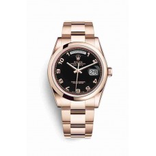 Rolex Day-Date 36 Everose gold Black Dial m118205f-0059 Rolex Day-Date 36 Everose gold Black Dial m118205f-0059
