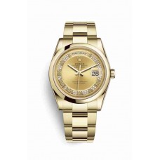 Rolex Day-Date 36 Champagne diamonds m118208-0319