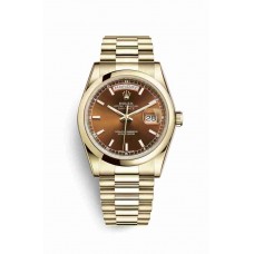 Rolex Day-Date 36 Cognac Dial m118208-0348 Rolex Day-Date 36 Cognac Dial m118208-0348
