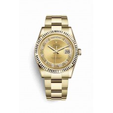 Rolex Day-Date 36 Champagne diamonds m118238-0181