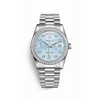 Rolex Day-Date 36 Platinum Ice blue Jubilee diamonds m118346-0027