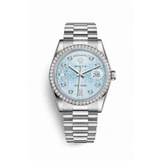 Rolex Day-Date 36 Platinum Ice blue Jubilee diamonds m118346-0027