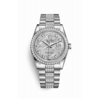 Rolex Day-Date 36 Platinum Meteorite diamonds m118346-0092