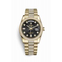 Rolex Day-Date 36 Black diamonds m118348-0014