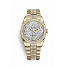 Rolex Day-Date 36 Meteorite diamonds m118348-0047
