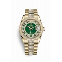 Rolex Day-Date 36 Green diamond paved Dial m118348-0056