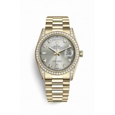 Rolex Day-Date 36 Silver diamonds m118388-0022