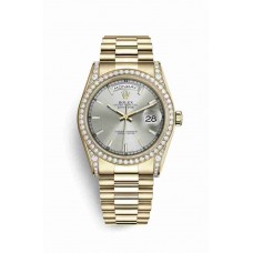 Rolex Day-Date 36 Silver Dial m118388-0112