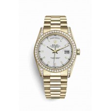 Rolex Day-Date 36 White Dial m118388-0186