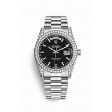 Rolex Day-Date 36 diamonds Black Dial m118389-0061
