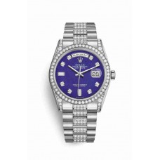 Rolex Day-Date 36 diamonds Lapis Lazuli diamonds m118389-0093
