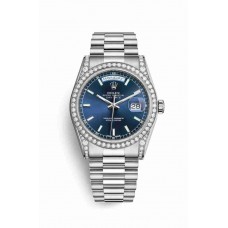Rolex Day-Date 36 diamonds Blue Dial m118389-0108