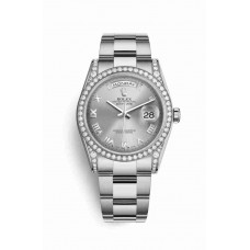 Rolex Day-Date 36 diamonds Rhodium Dial m118389-0121