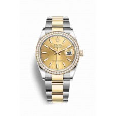 Rolex Datejust 36 Yellow Champagne Dial m126283rbr-0002