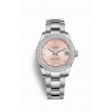 Rolex Datejust 31 White gold Pink Dial m178384-0024 Rolex Datejust 31 White gold Pink Dial m178384-0024