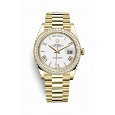 Rolex Day-Date 40 White Dial m228348rbr-0034