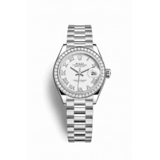 Rolex Datejust 28 Platinum White Dial m279136rbr-0013