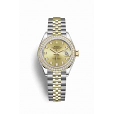 Rolex Datejust 28 Yellow Champagne diamonds m279383rbr-0011