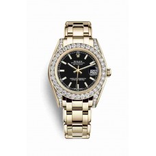 Rolex Pearlmaster 34 Black Dial m81158-0117