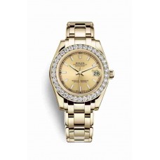 Rolex Pearlmaster 34 Champagne Dial m81298-0055