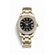 Rolex Pearlmaster 34 Black Dial m81298-0056