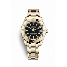Rolex Pearlmaster 34 Black Dial m81318-0028