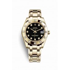 Rolex Pearlmaster 34 Black diamonds m81318-0030