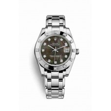 Rolex Pearlmaster 34 Black mother-of-pearl diamonds m81319-0005
