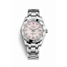 Rolex Pearlmaster 34 Pink mother-of-pearl diamonds m81319-0017