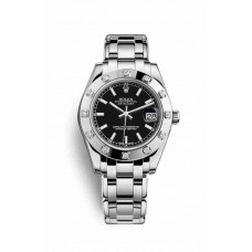 Rolex Pearlmaster 34 Black Dial m81319-0027